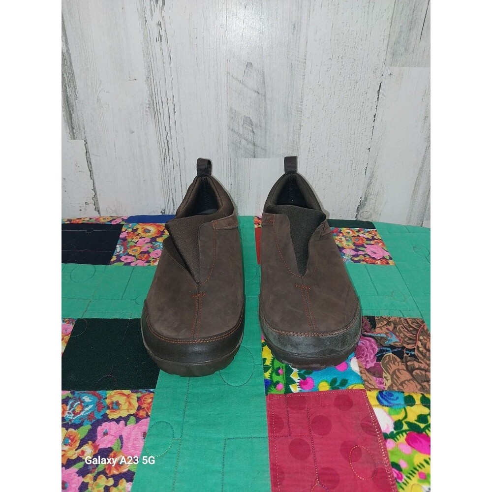 Merrell DEWBROOK MOC WATERPROOF US 10.5 Woman's Moccasin Slip On Shoe Brown